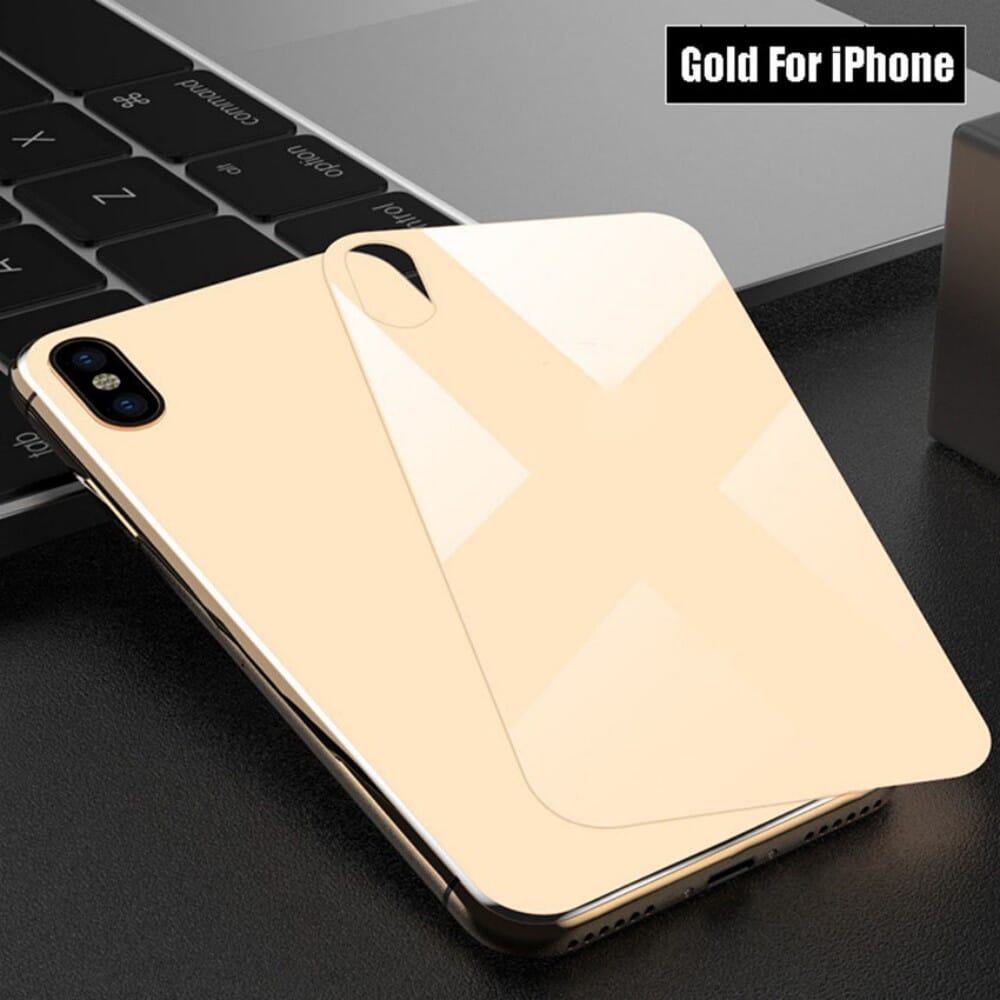 Replacement for IPHONE X GOLD BACK SCREEN GUARD APPLE - Quality Phone Parts in Sri Lanka